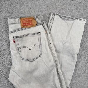 Levis 501 93 Jeans Mens 36x32 Light Wash Button Fly Straight Leg Denim Preppy